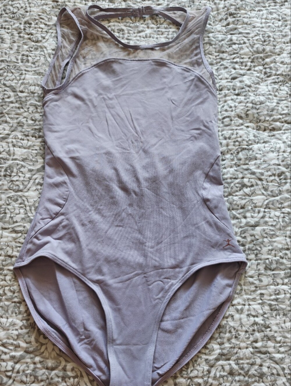 Danskin Lavender Leotard With Open Back